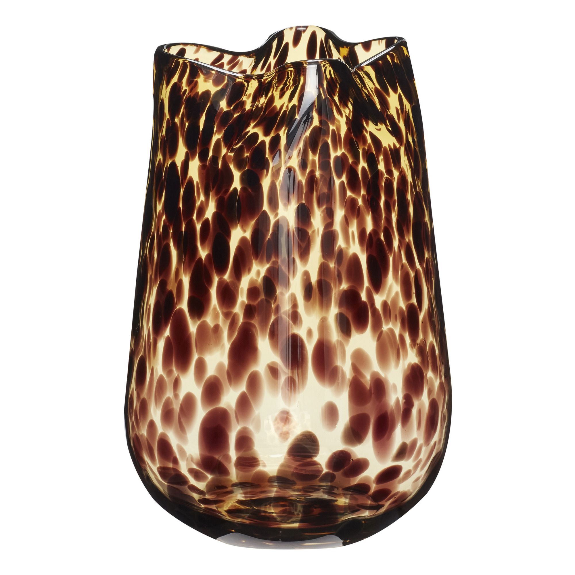 Large Glass Vase Brown- Product image n°0