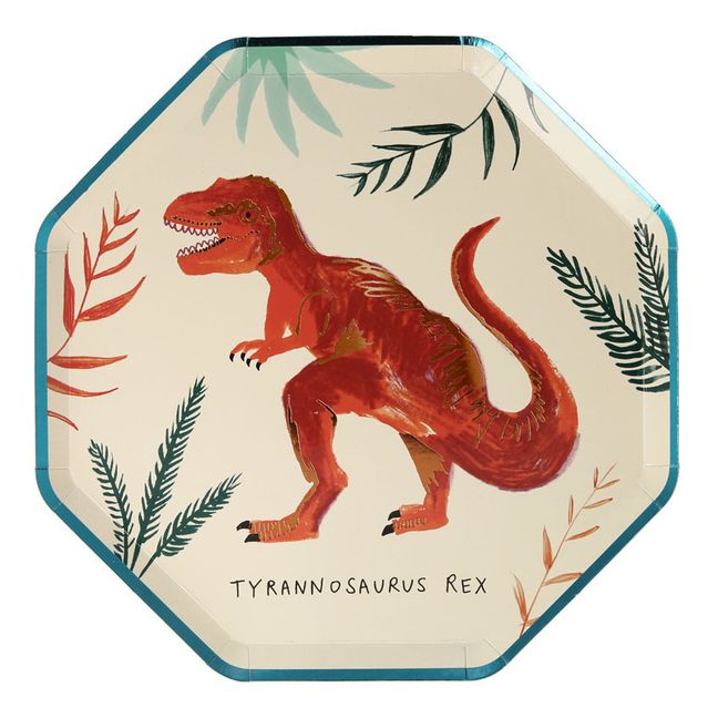 Dinosaur Cardboard Plates - Set of 8