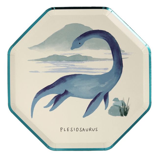 Pappteller Dinosaurier - 8er-Set
