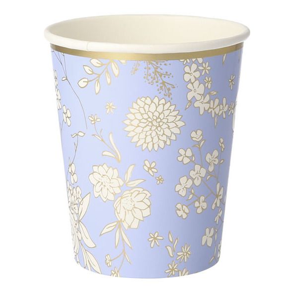English Garden Cardboard Cups - Set of 8