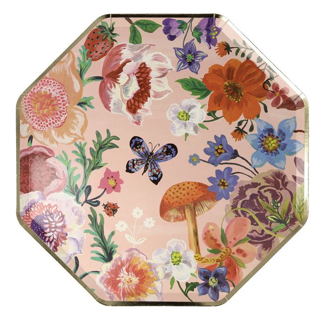 Lot De 10 Assiettes En Carton - Marron Taupe - La Foir'Fouille