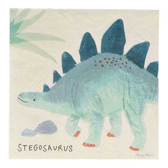 Tovaglioli di carta Dinosauri - 16 pz.