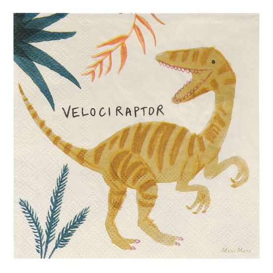 Servilletas de papel Dinosaurios - Set de 16