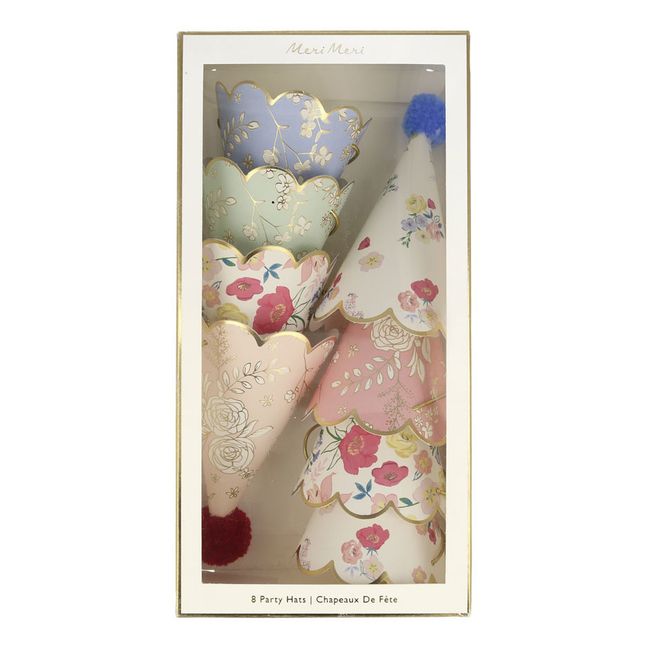 English Garden Party Hats - Set of 8