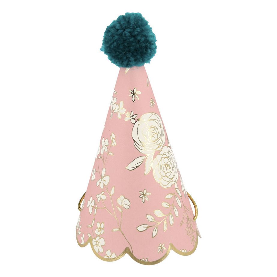 English Garden Party Hats - Set of 8 