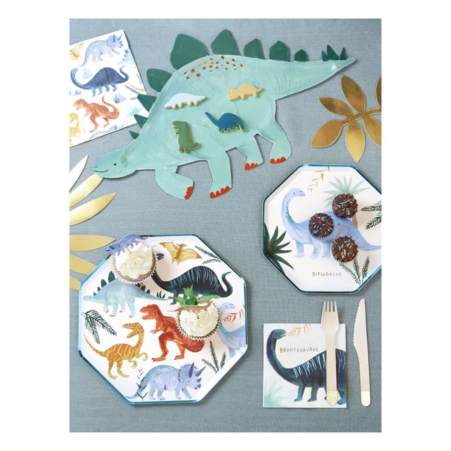 Dinosaur Plates - Set of 8