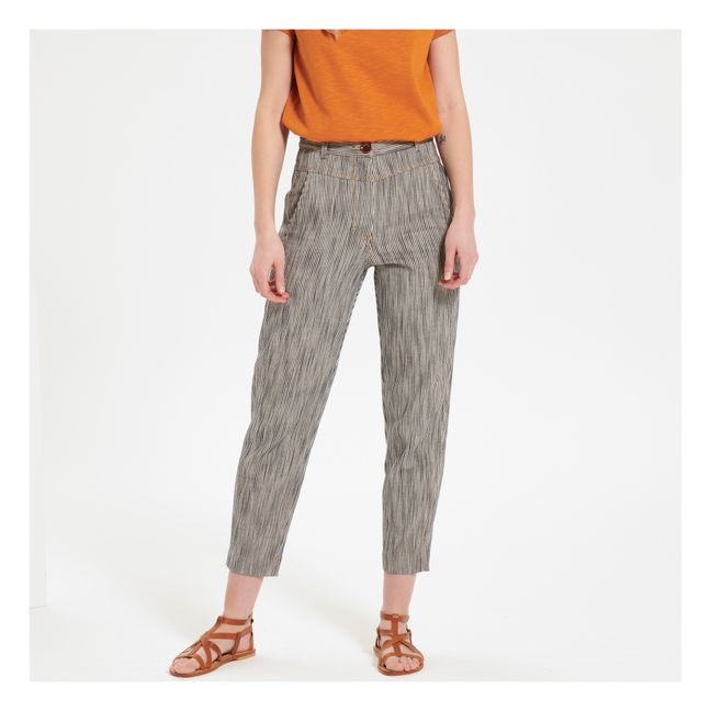 Pantalón Rayas Hadley | Azul Marino