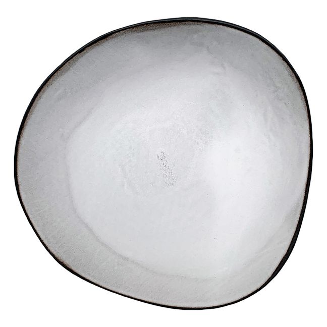 Teller aus Keramik Weiß
