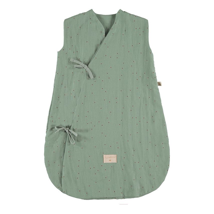 Dreamy Organic Cotton Lightweight Baby Sleeping Bag Green water