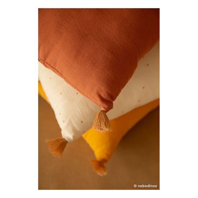 Sublime Organic Cotton Cushion 20x35 cm Brown