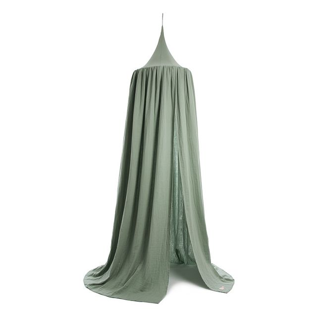 Amour Canopy Bed in Organic Cotton | Green