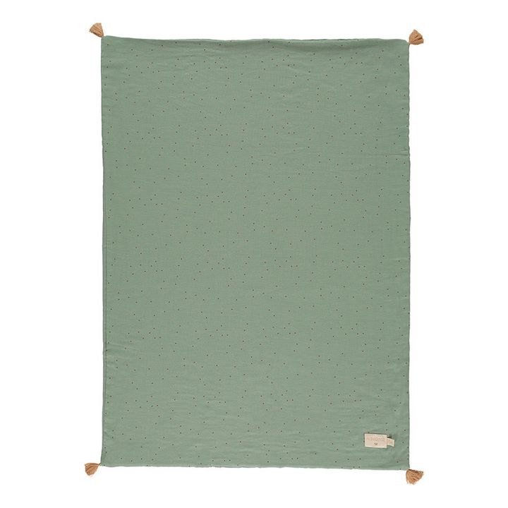Decke Treasure aus Bio-Baumwolle | Wassergrün- Produktbild Nr. 2