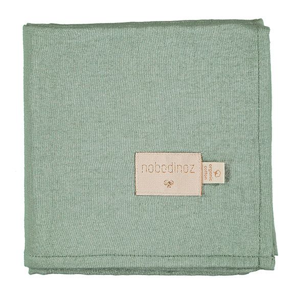 Mantitas Babylove en doble gasa de algodón biológico - Set de 3 | Verde