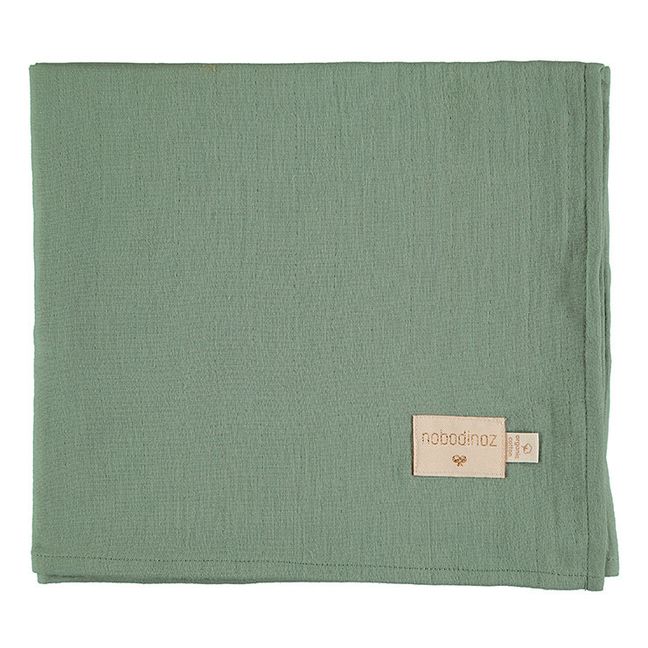Langes Butterfly en double gaze de coton bio - Set de 2 | Vert