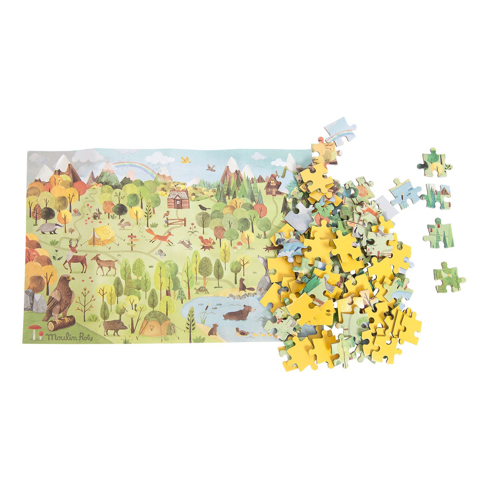 Forest Puzzle - 96 Pieces Moulin Roty Toys and Hobbies Children - Smallable