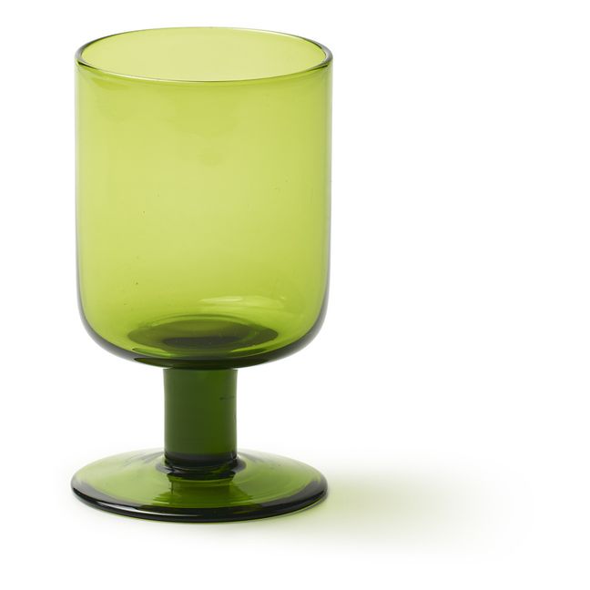 Verre à vin Bloom | Vert olive