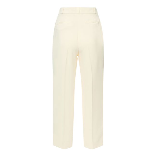 Pantalon à Pinces Blanc