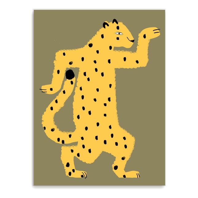 Shandor - Affiche Gaspard le guépard - Multicolore