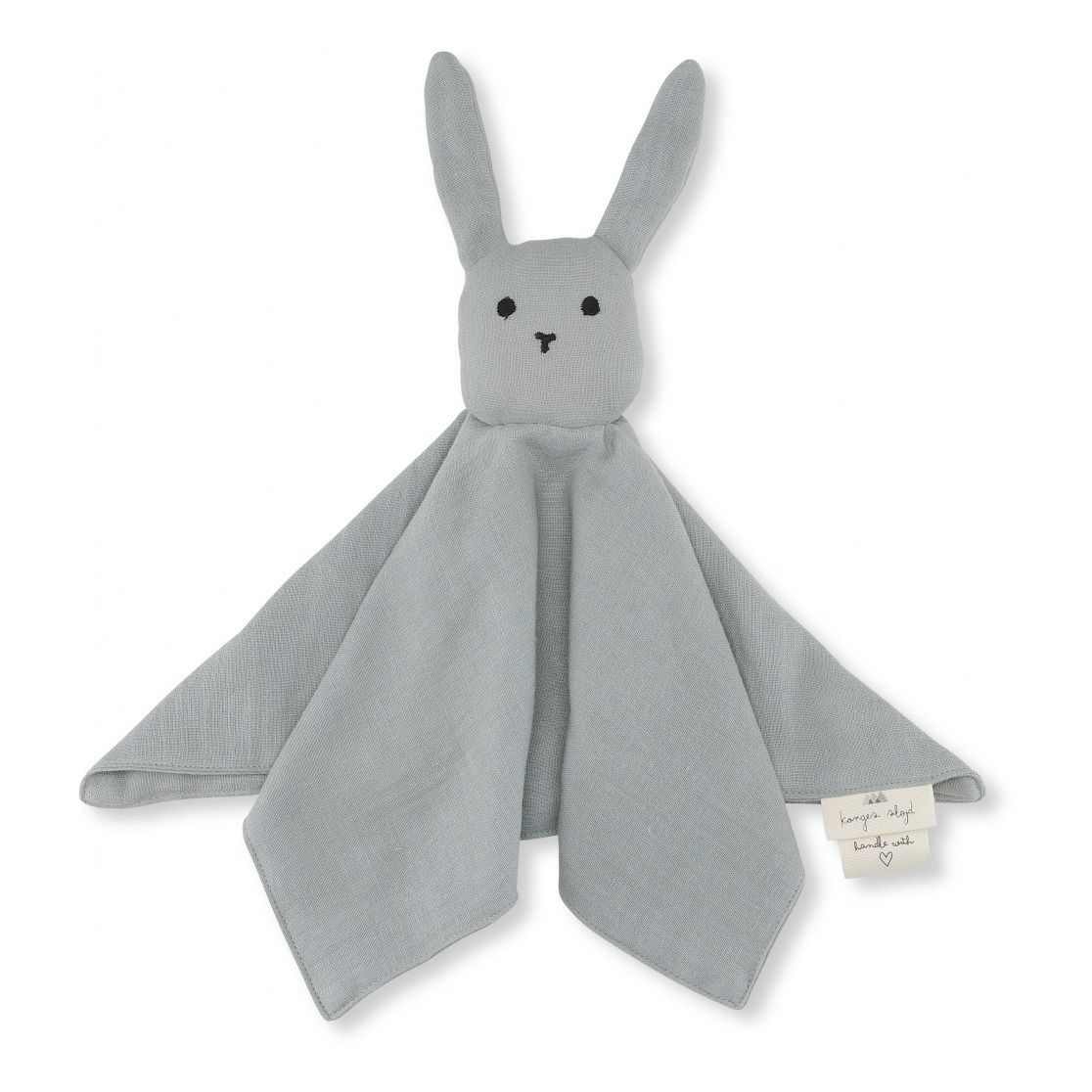 Konges Slojd - Doudou Lapin Sleepy Rabbit en coton bio - Bleu