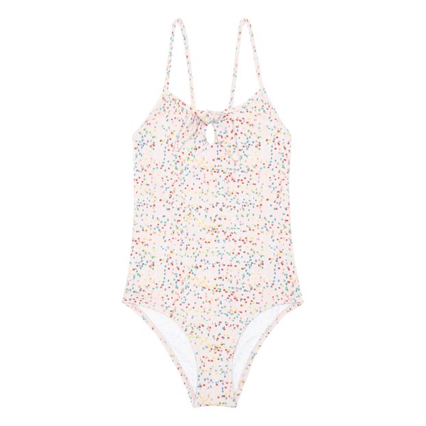 pale pink one piece swimsuit