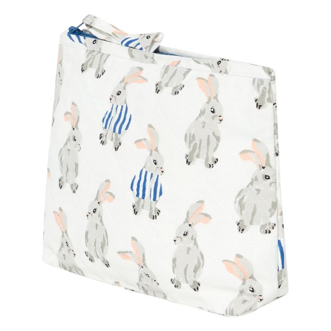 Rabbit printed toiletry bag Grey