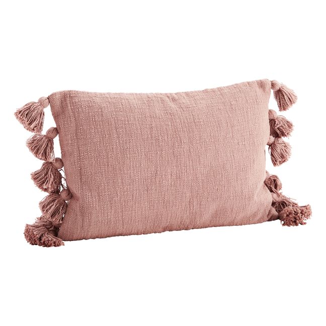 Cushion Cover with Tassels Pink