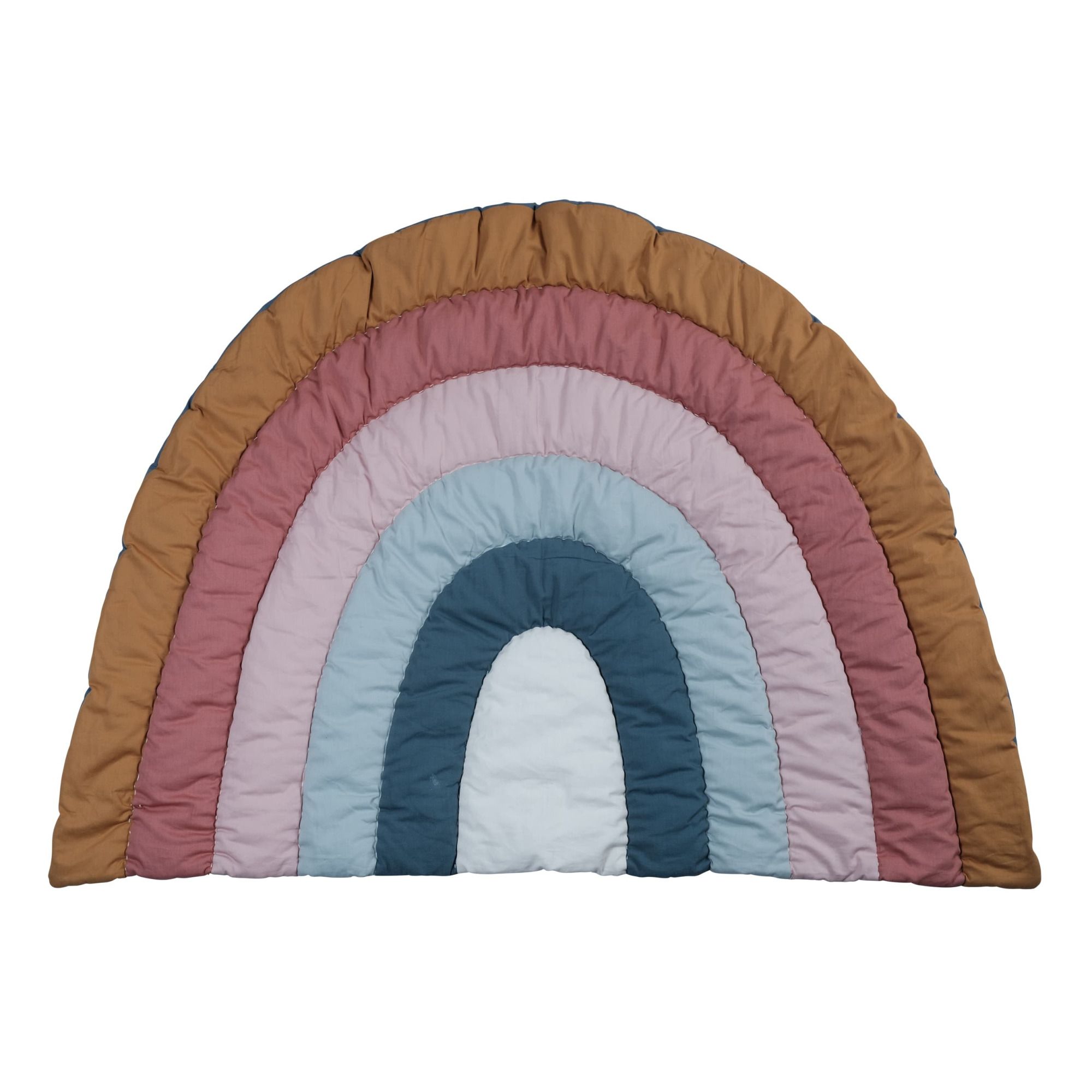 Fabelab - Tapis d'éveil Arc-en-ciel en coton bio - Multicolore