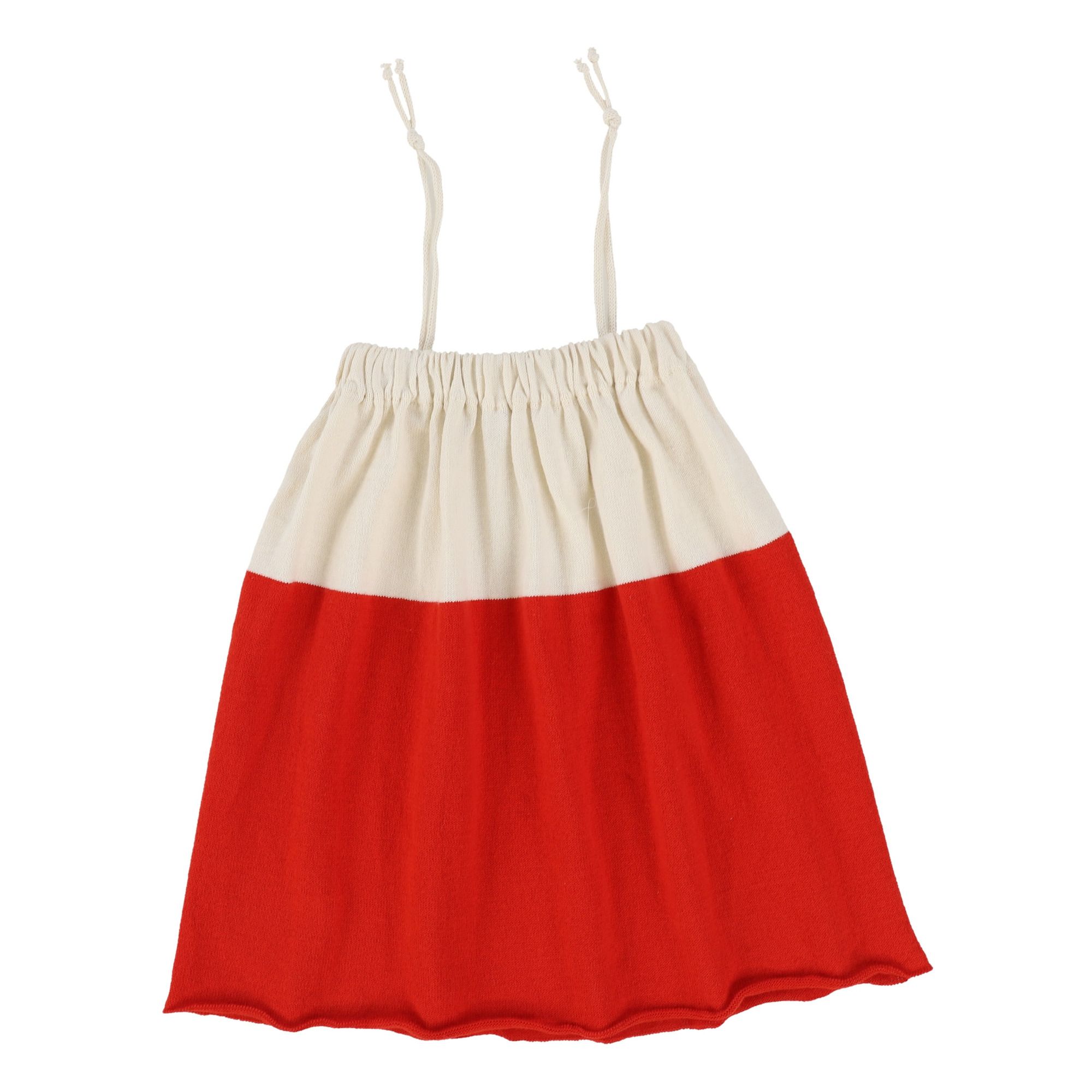 Pequeno Tocon - Top Bicolore - Fille - Rouge
