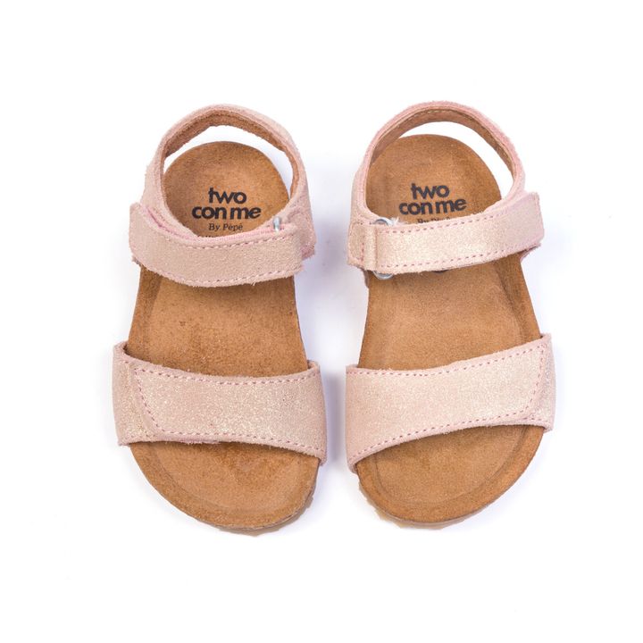 Pèpè - Two Con Me - Velcro Sandals - Pale pink | Smallable