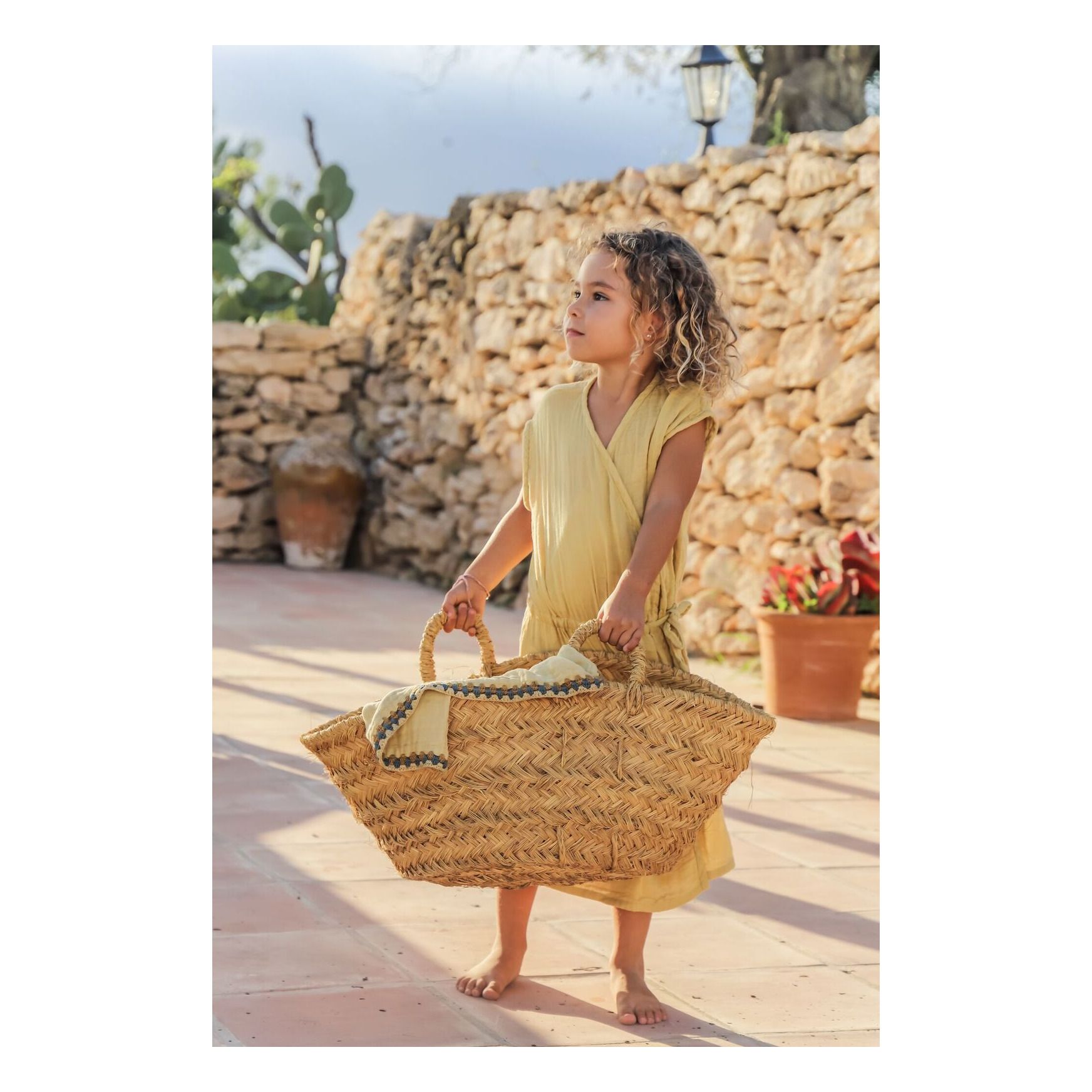 Numero 74 Gonna Bimba Ava, Rosa Baobab (5-6 anni) - 100% cotone bio bambina