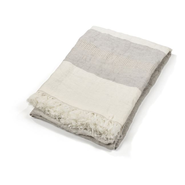 Serviette de bain sable en coton bio