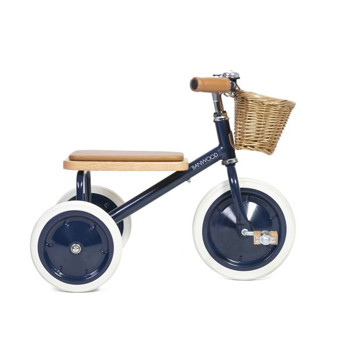 Metal and Woode Tricycle | Blue- Product image n°0