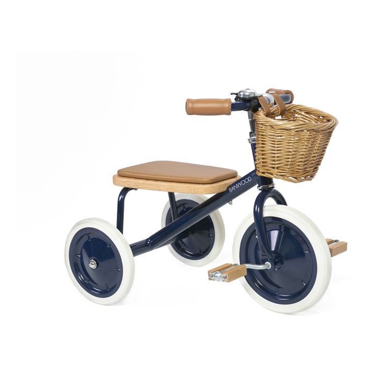Metal and Woode Tricycle | Blue- Product image n°4