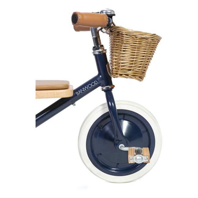 Tricycle en métal et bois | Bleu