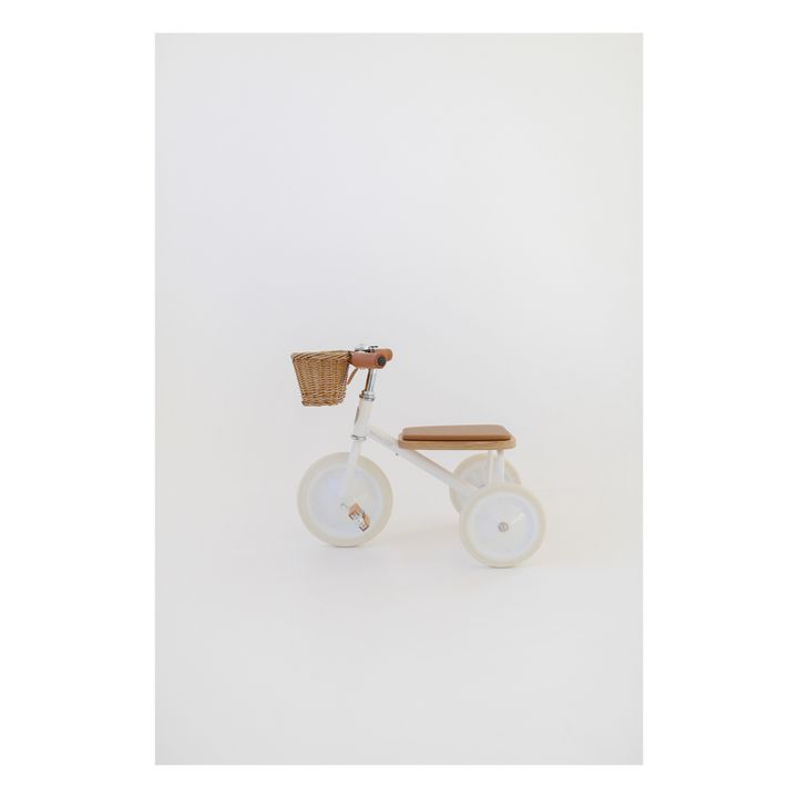 Tricycle en métal et bois Blanc- Image produit n°5