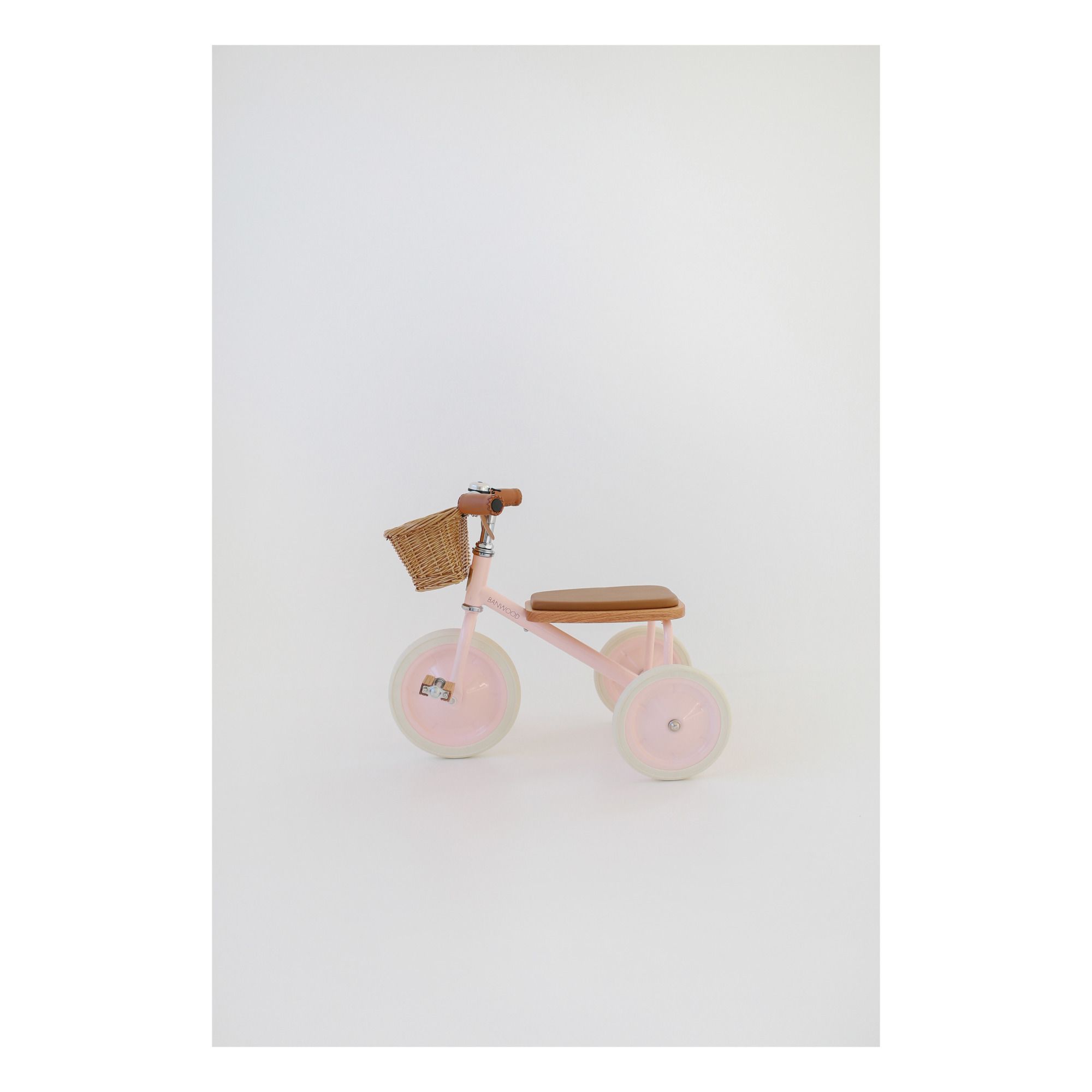 Tricycle en métal et bois Rose- Image produit n°5