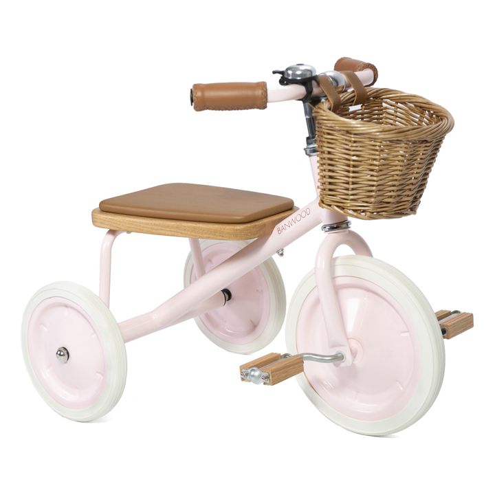 Metal and Woode Tricycle | Pink- Product image n°4