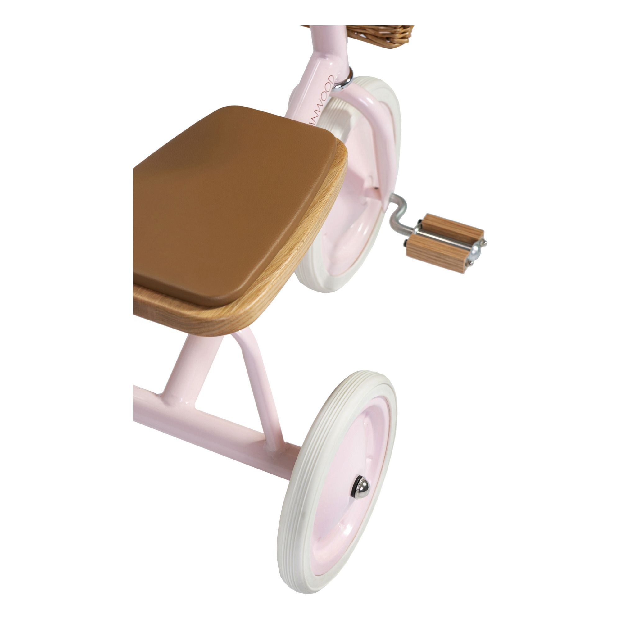Tricycle en métal et bois Rose- Image produit n°7