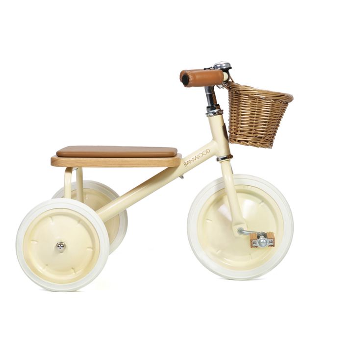 Tricycle en métal et bois Crème- Image produit n°0