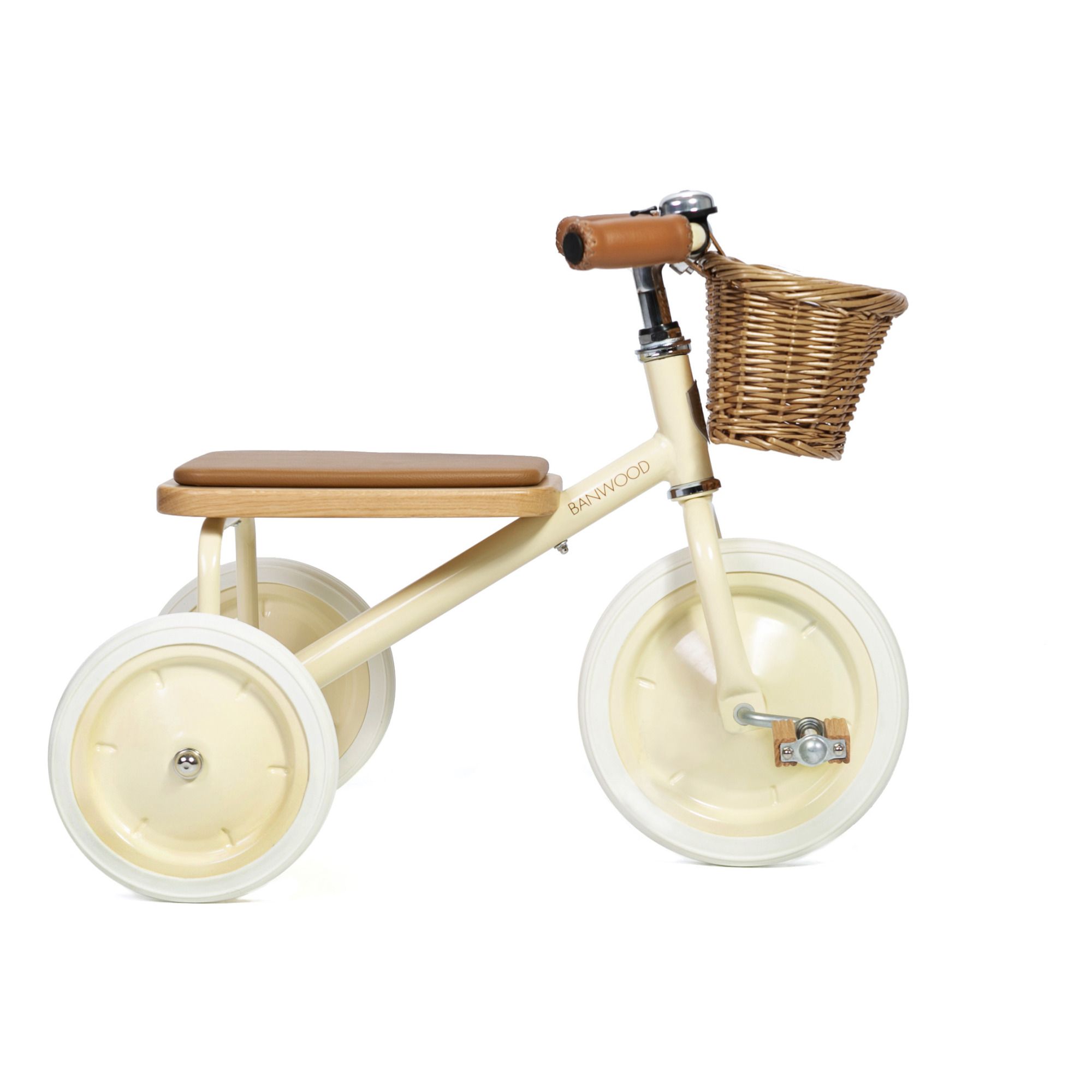 Banwood - Tricycle en métal et bois - Crème