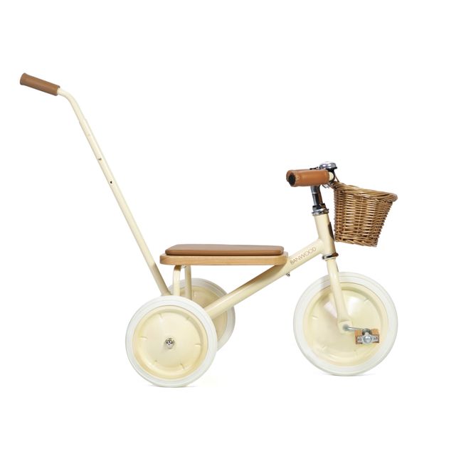 Dreirad aus Metall und Holz | Cremefarben