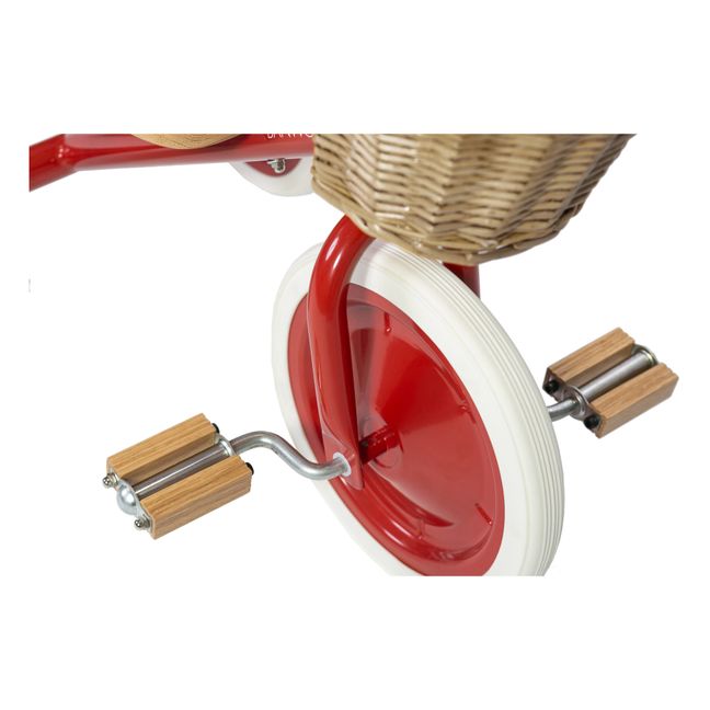 Triciclo in legno e metallo  | Rosso