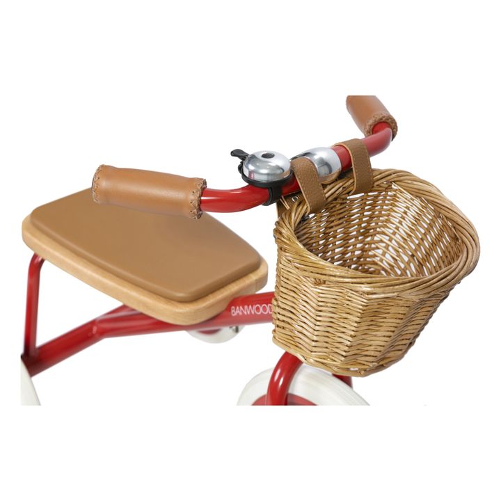 Tricycle en métal et bois | Rouge- Image produit n°8