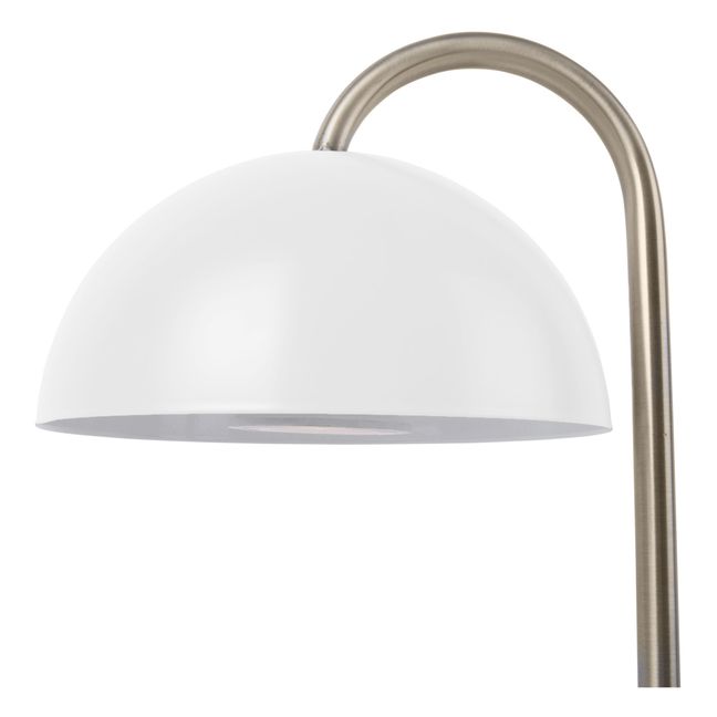 Lámpara de mesa Dome en metal | Blanco