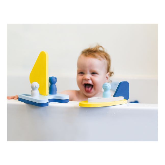Sailboats 3D Bath Puzzle - 12 pieces | Blue