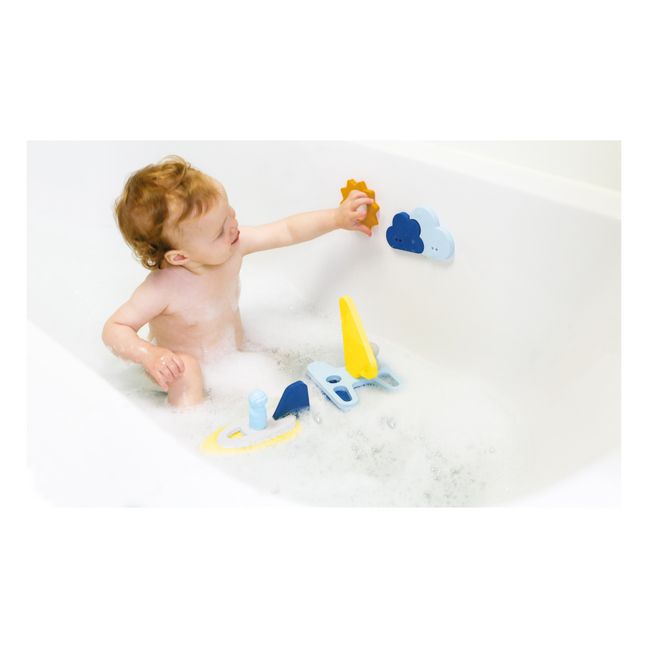 Bade-Puzzle 3D Voiliers - 12 Teile | Blau