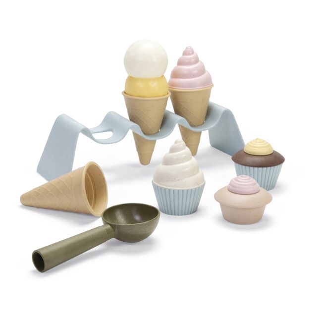 Eiscreme-Set aus Biokunststoff