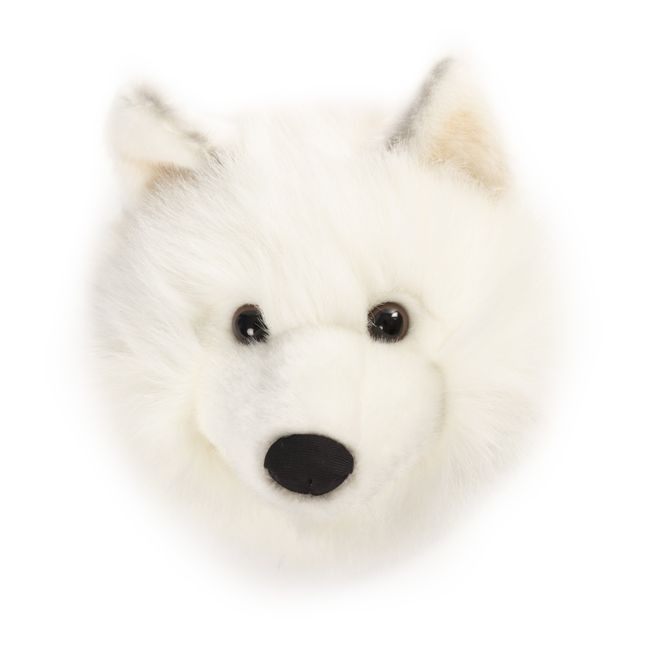 Plüsch-Trophäe Weißer Wolf