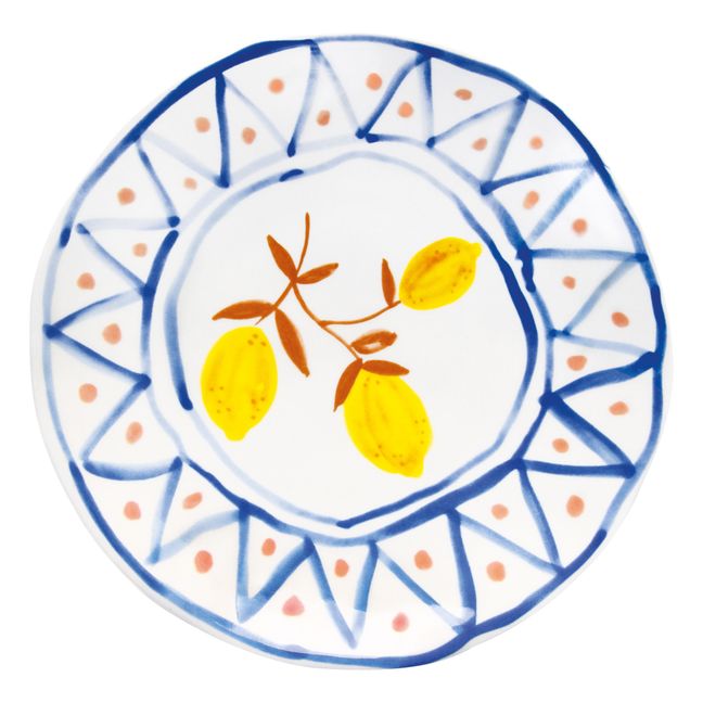 Marokkanische Teller Zitrone - 4er-Set