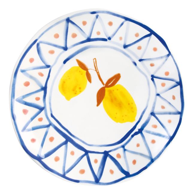 Set de 4 platos marroquís con limones